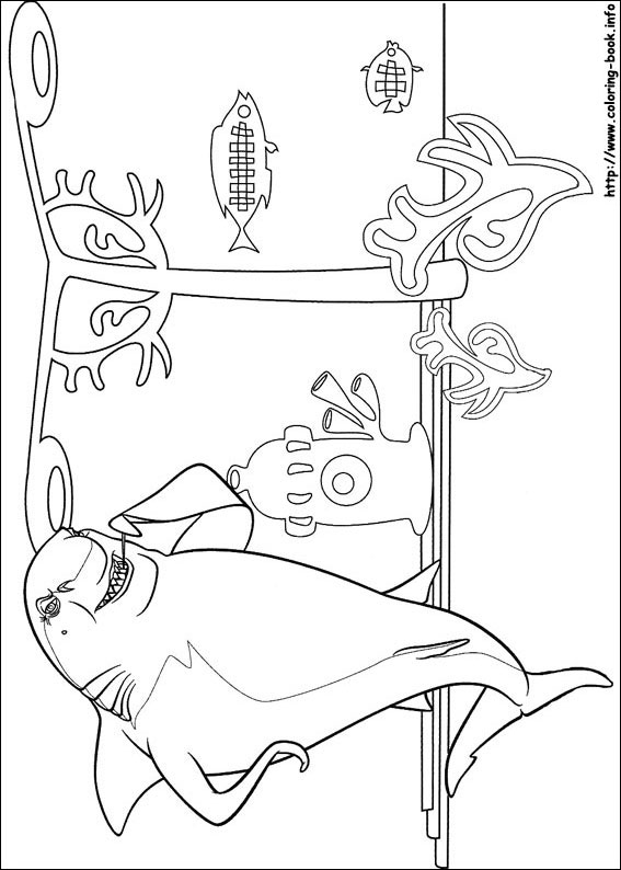 Shark Tale coloring picture
